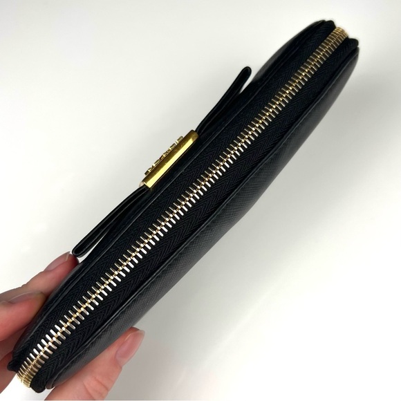 Prada Saffiano Leather Bow Wallet - Picture 5 of 8